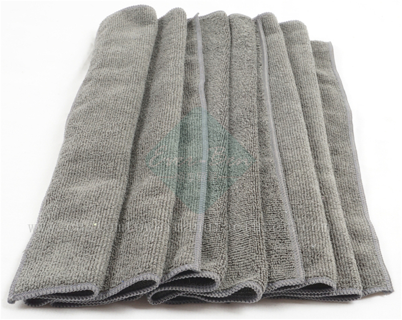 China Bulk Wholesale best glass cleaning cloth Factory Custom Blue Microfiber Glass Towels Supplier